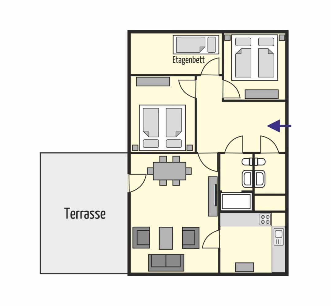 Bungalow Tilla Norddeich  Extérieur photo